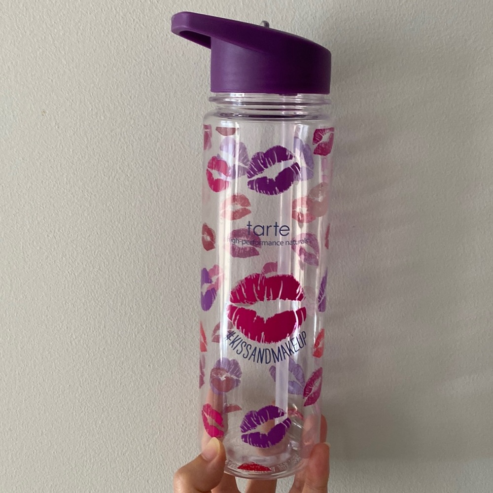 Tarte kiss and makeup lipstick water bottle